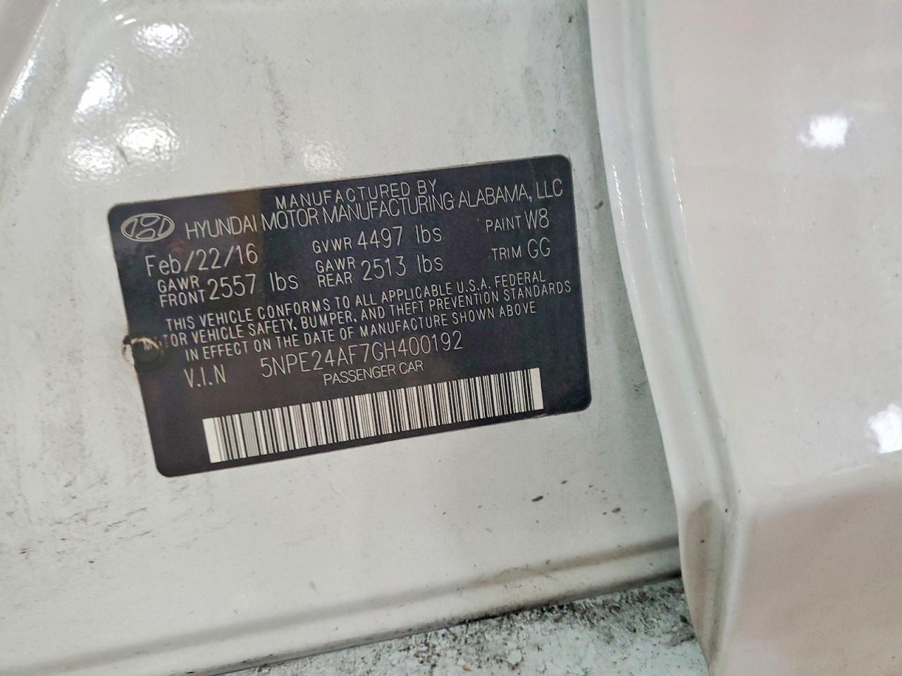2016 HYUNDAI SONATA SE photo 12