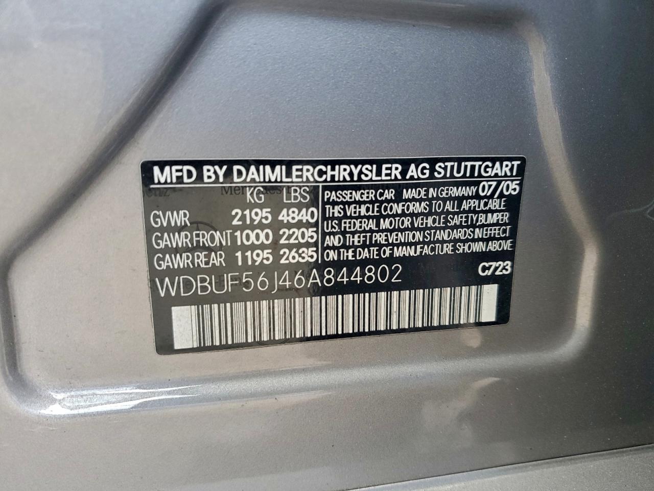2006 MERCEDES-BENZ E 350 photo 12