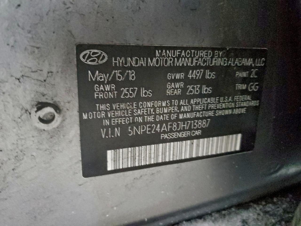 2018 HYUNDAI SONATA SE photo 25