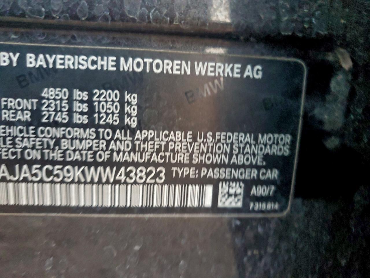 2019 BMW 530 I photo 12