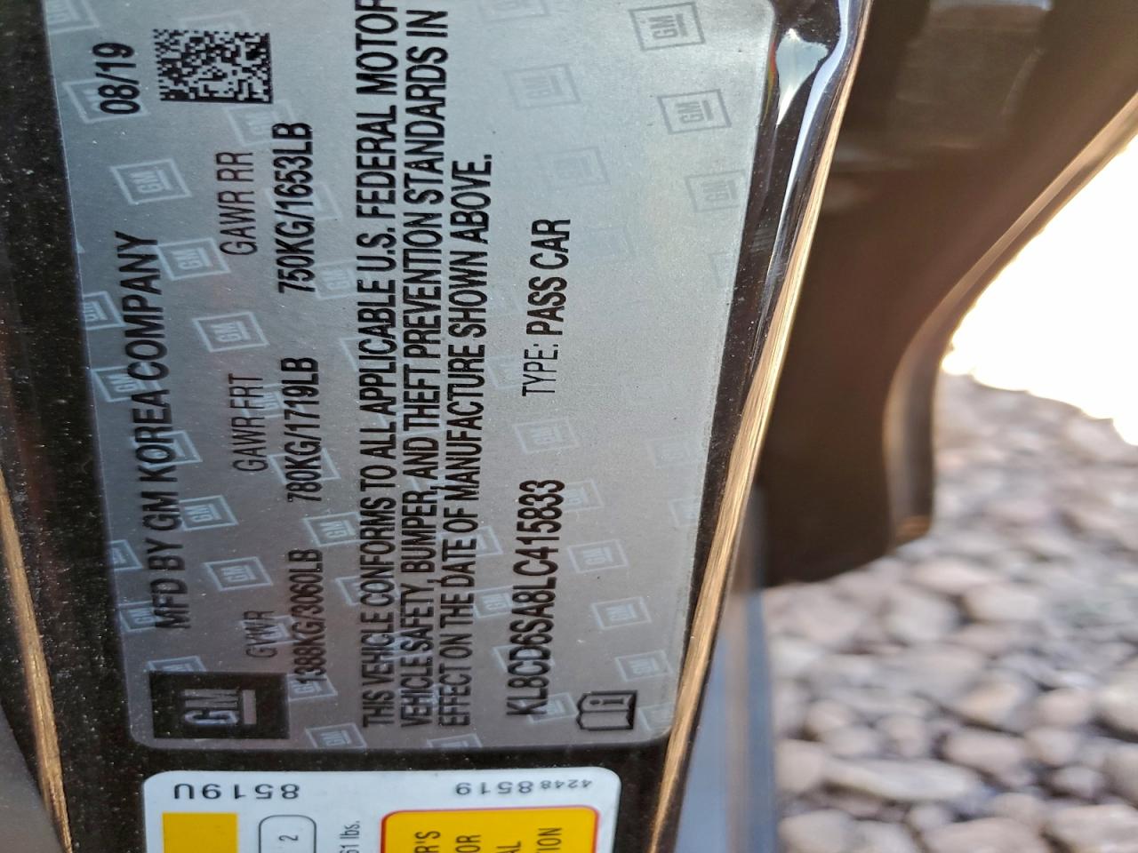 2020 CHEVROLET SPARK 1LT photo 12