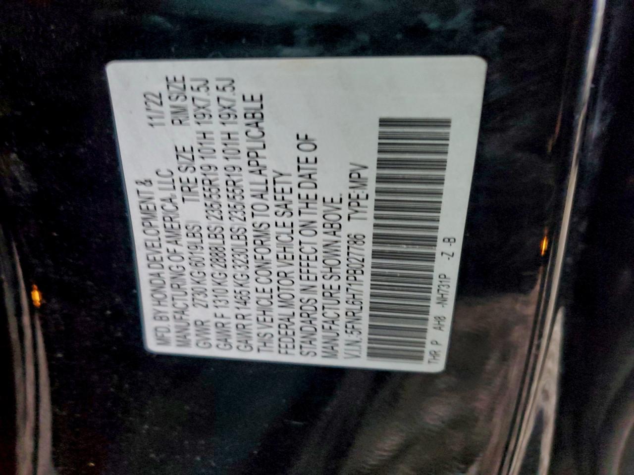 2023 HONDA ODYSSEY SPORT-L photo 13