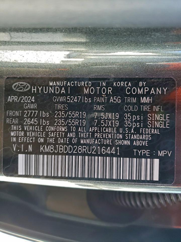 2024 HYUNDAI TUCSON SEL photo 13