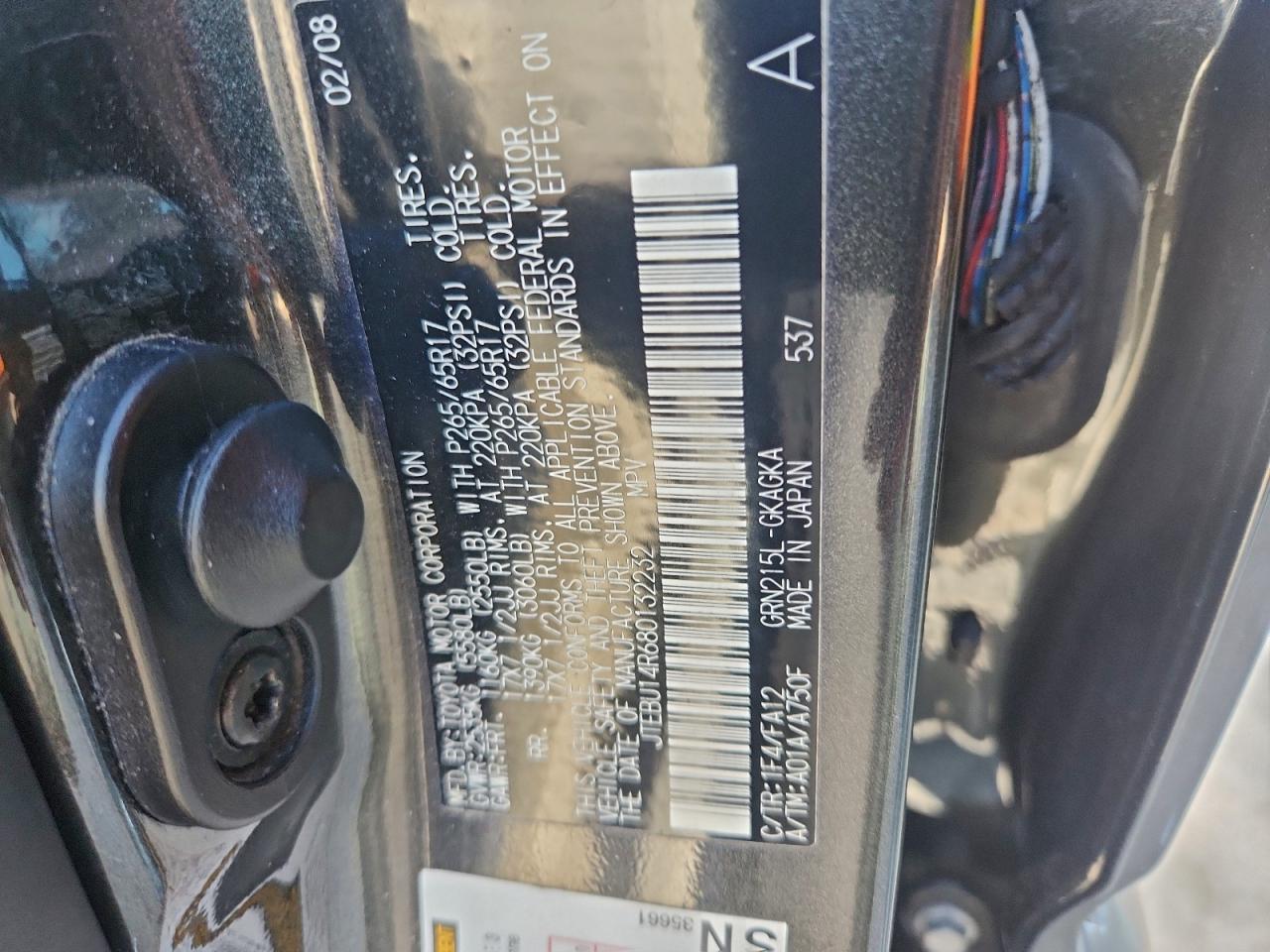 2008 TOYOTA 4RUNNER SR5 photo 14