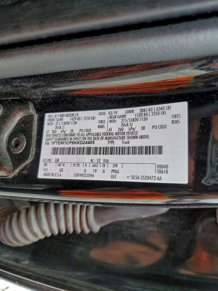 2019 FORD F150 SUPERCREW photo 12