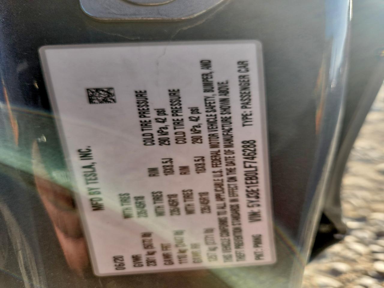 2020 TESLA MODEL 3 photo 12