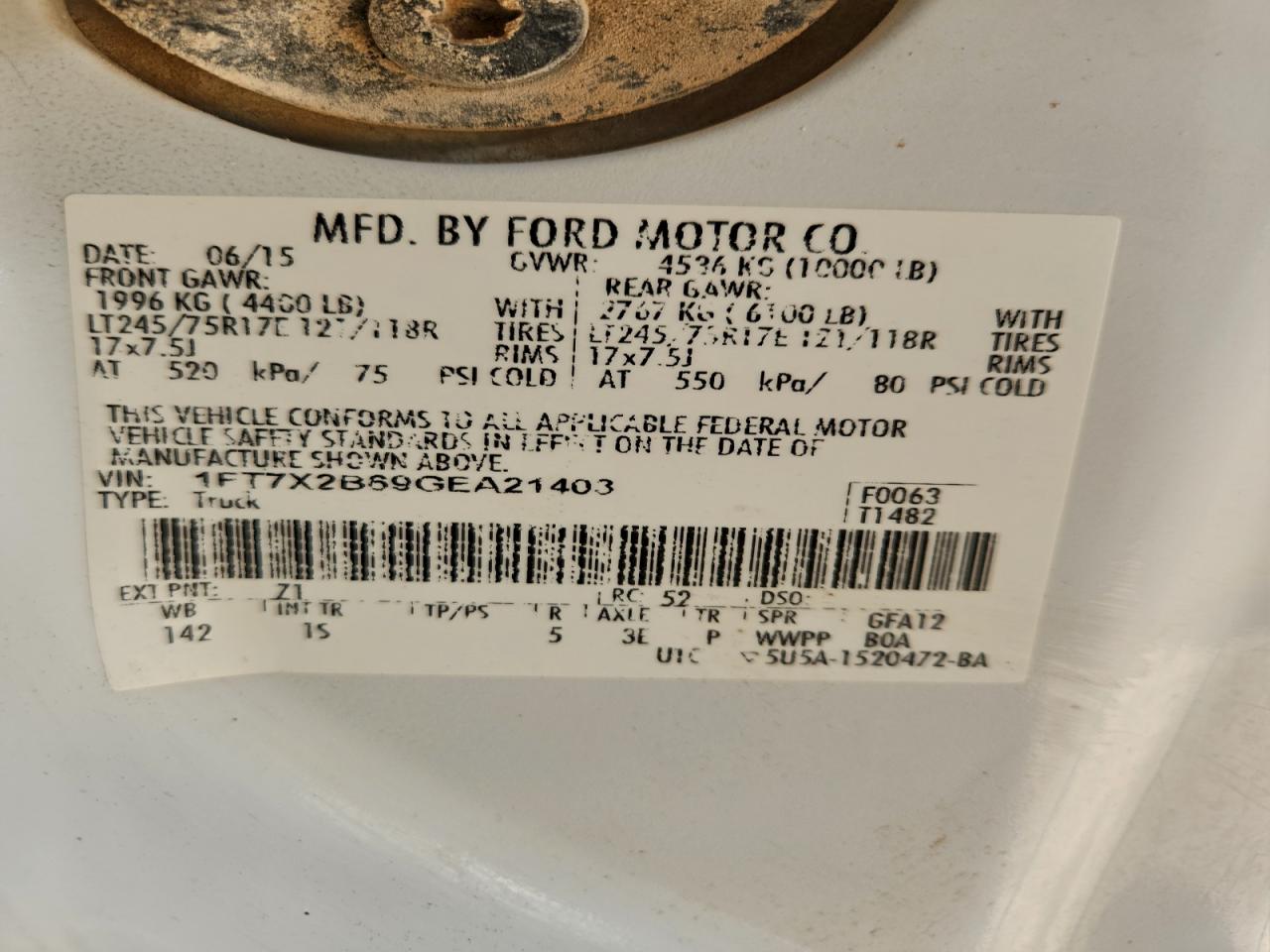 2016 FORD F250 SUPER DUTY photo 12