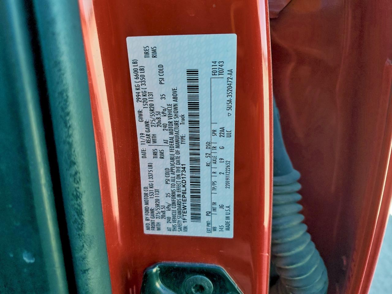 2020 FORD F150 photo 13