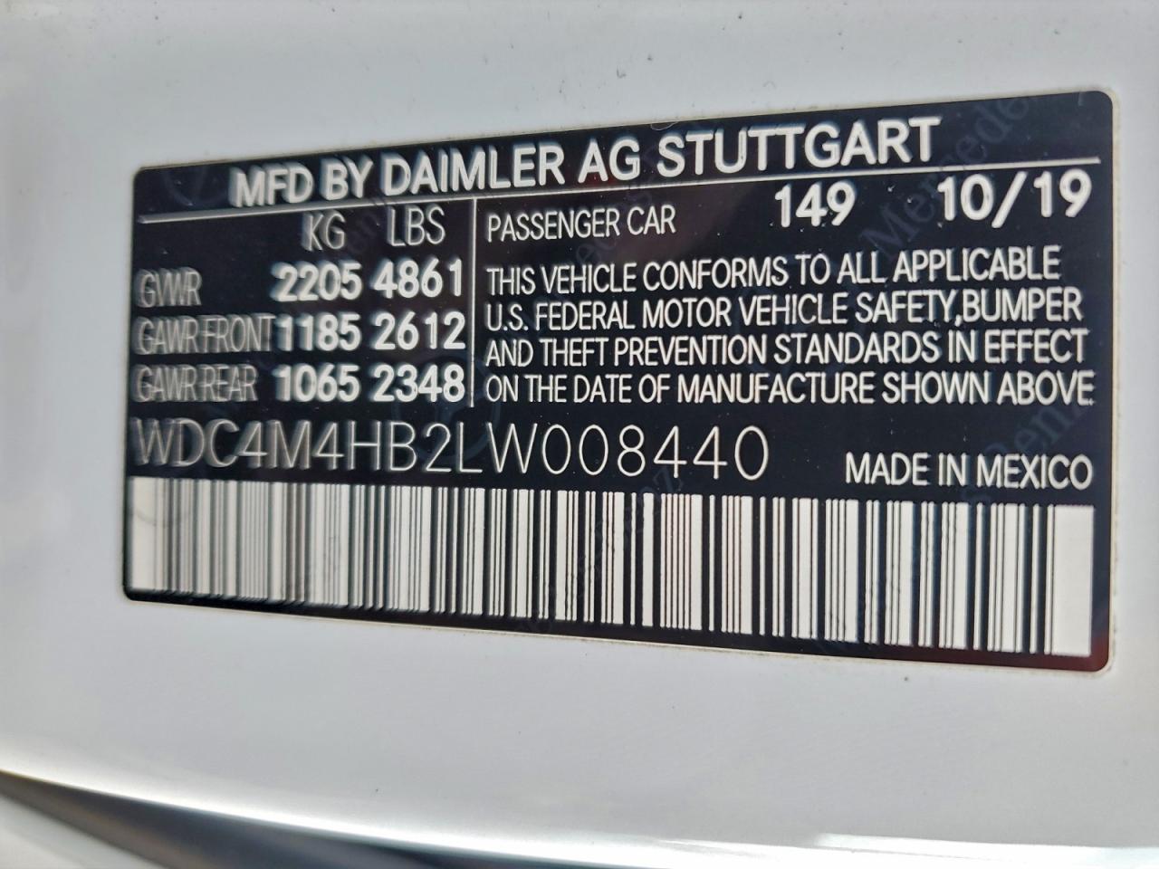 2020 MERCEDES-BENZ GLB 250 4MATIC photo 14
