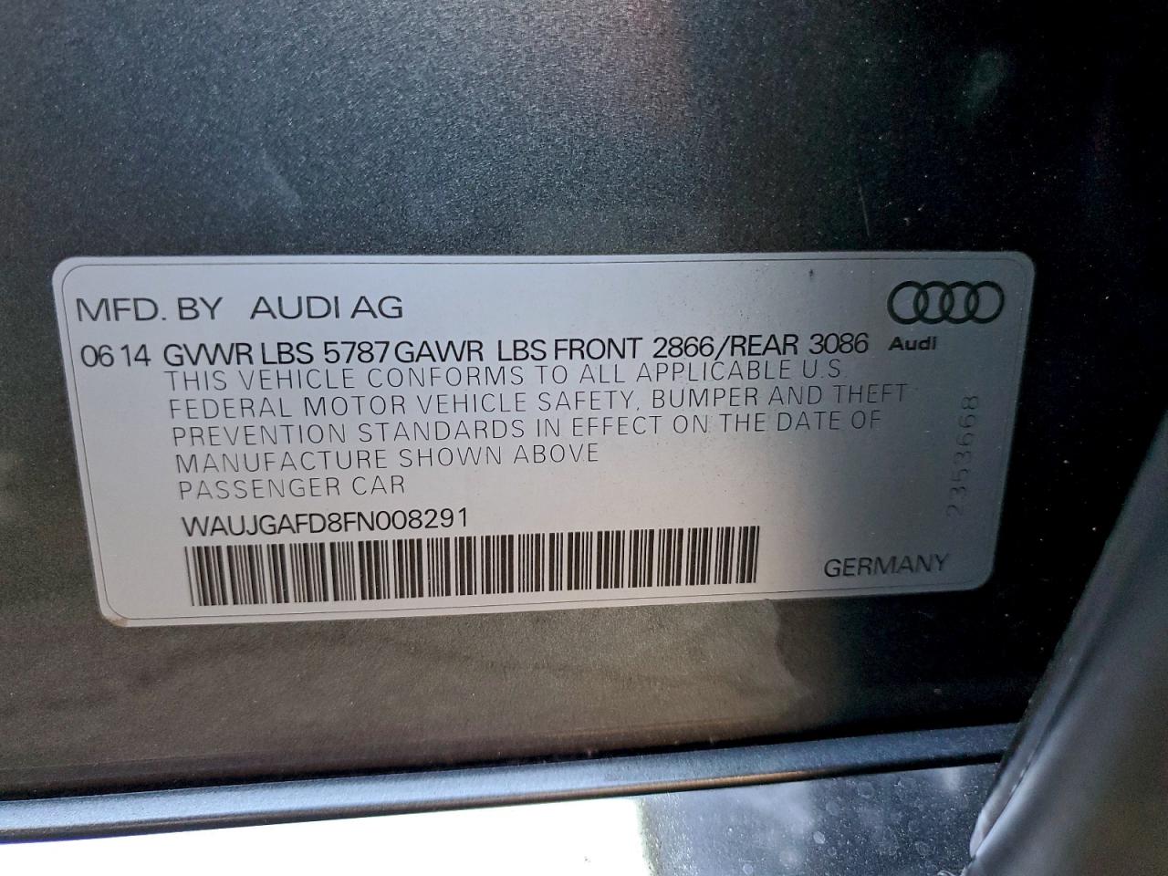 2015 AUDI A8 QUATTRO photo 23