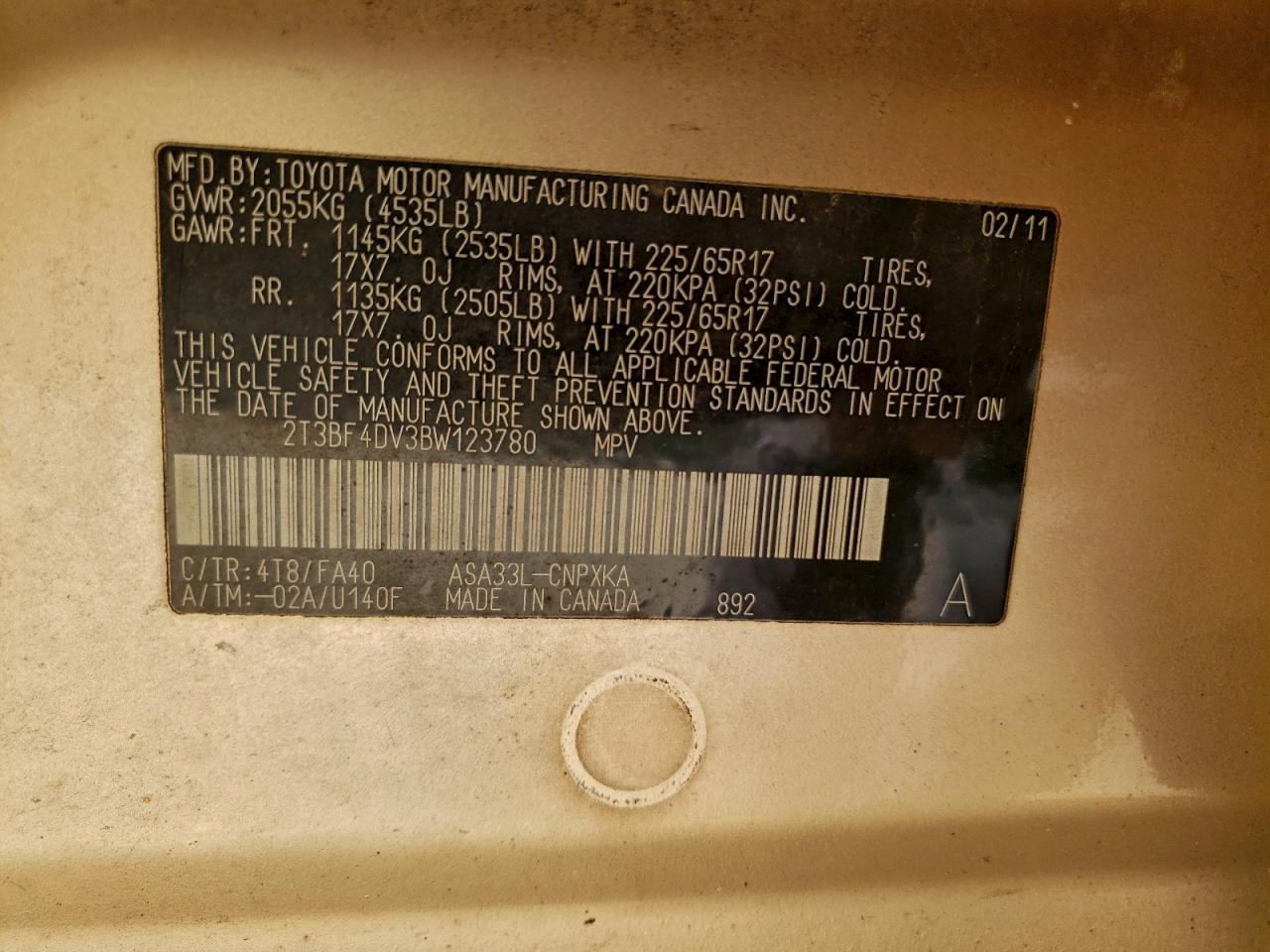 2011 TOYOTA RAV4 photo 37