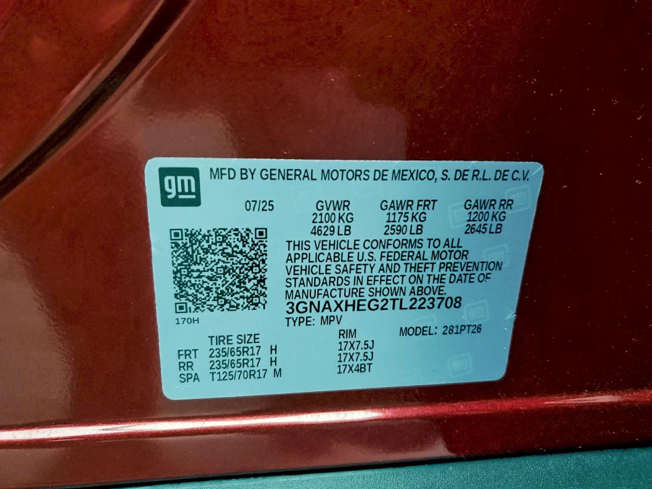 2026 CHEVROLET EQUINOX LT photo 14
