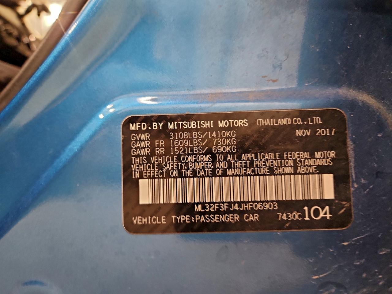 2018 MITSUBISHI MIRAGE G4 ES photo 12