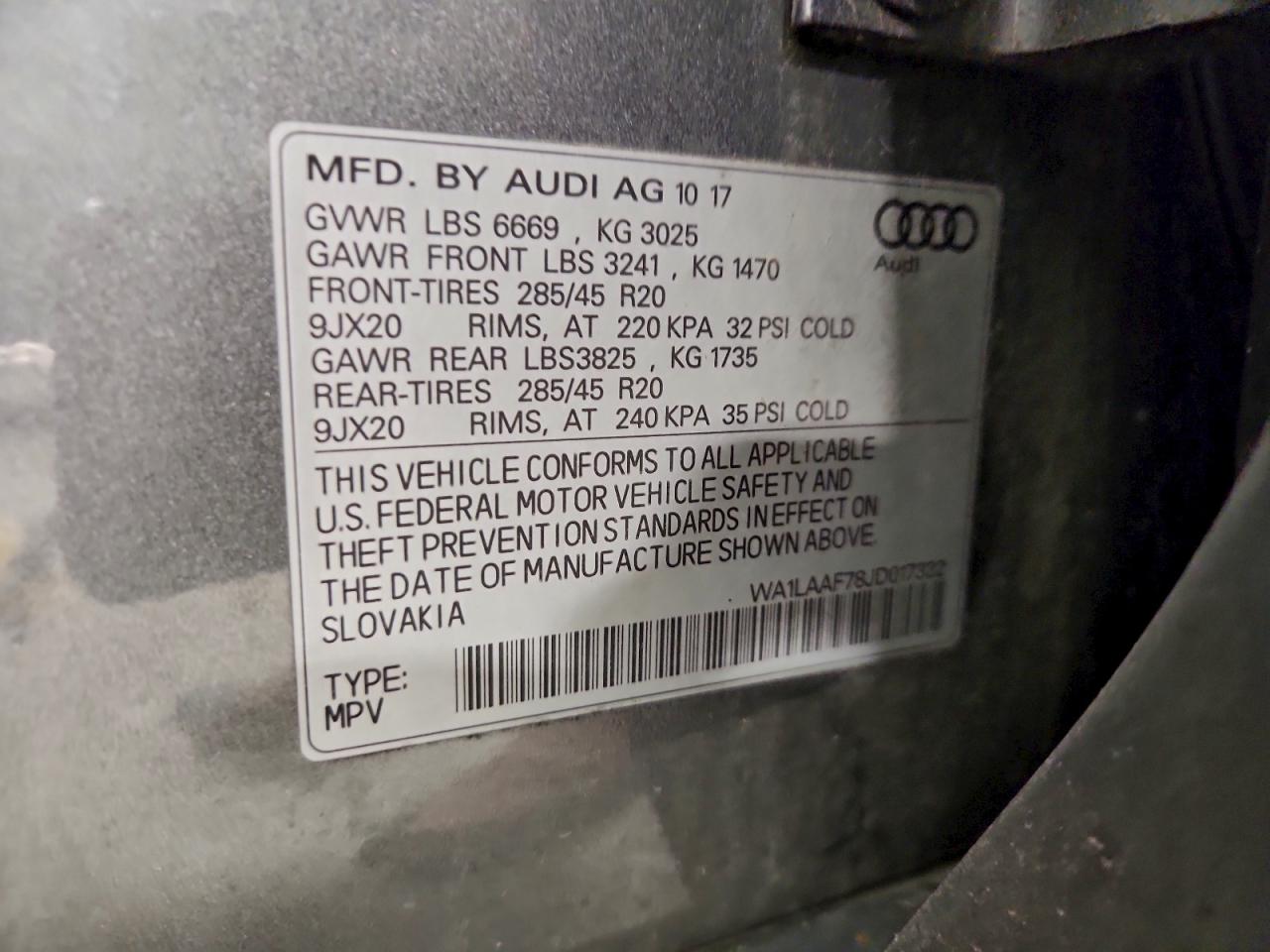 2018 AUDI Q7 PREMIUM PLUS photo 13
