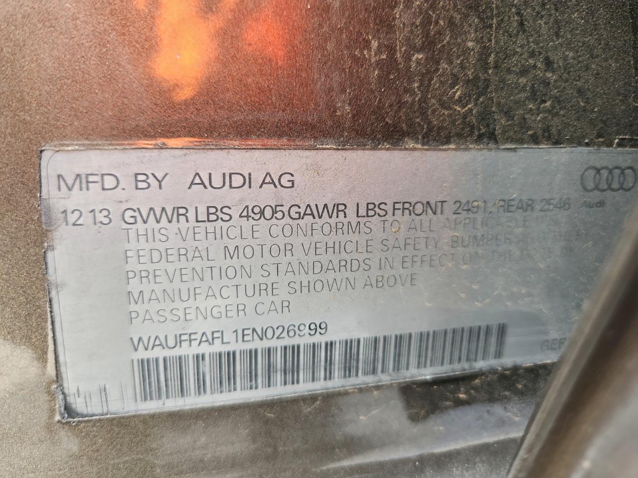 2014 AUDI A4 PREMIUM PLUS photo 12
