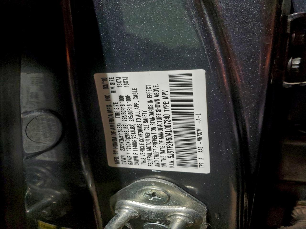2010 HONDA ACCORD CROSSTOUR EXL photo 12