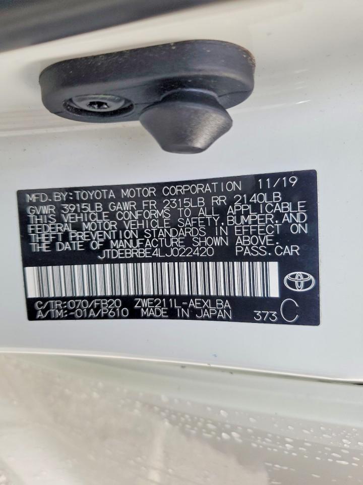 2020 TOYOTA COROLLA LE photo 13