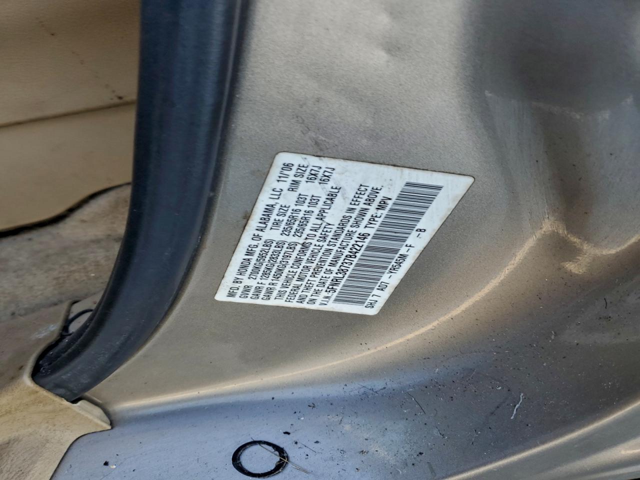 2007 HONDA ODYSSEY EXL photo 25