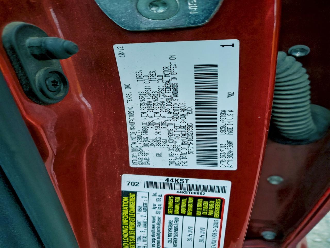 2013 TOYOTA TUNDRA CREWMAX SR5 photo 23