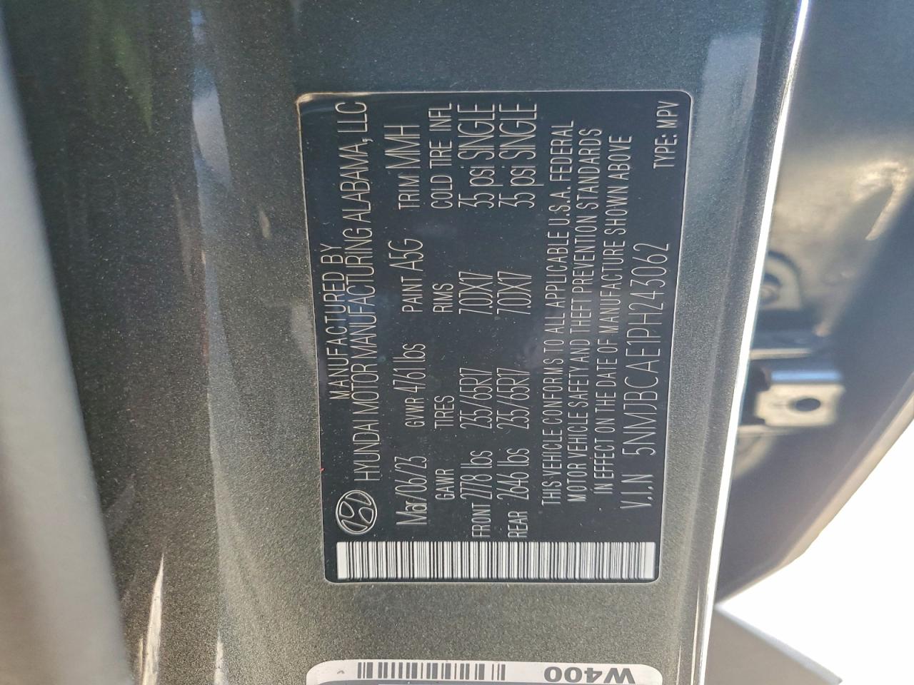 2023 HYUNDAI TUCSON SEL photo 13