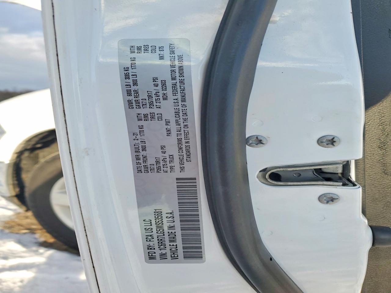 2021 RAM 1500 CLASSIC SLT photo 12