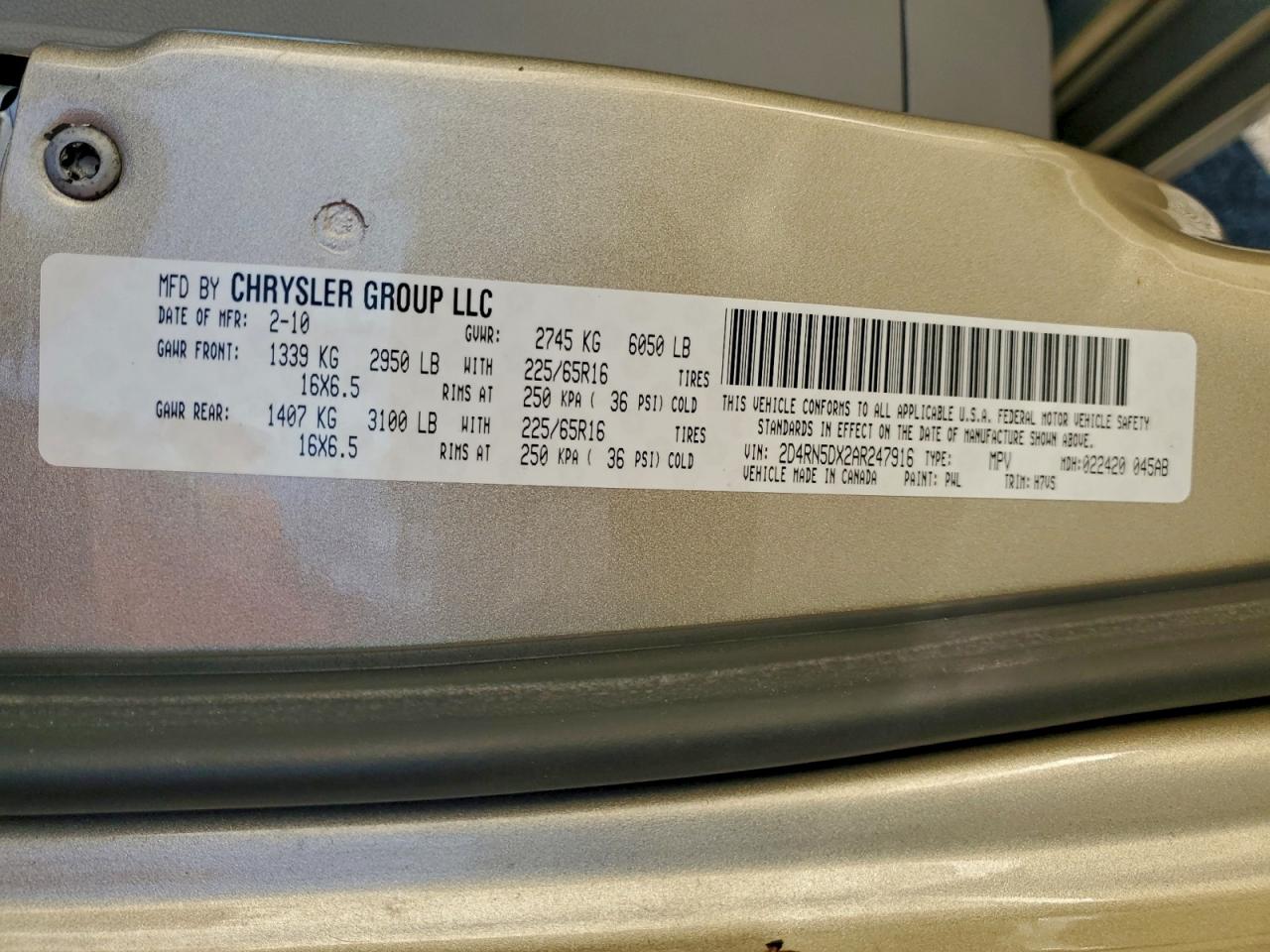 2010 DODGE GRAND CARAVAN SXT photo 14