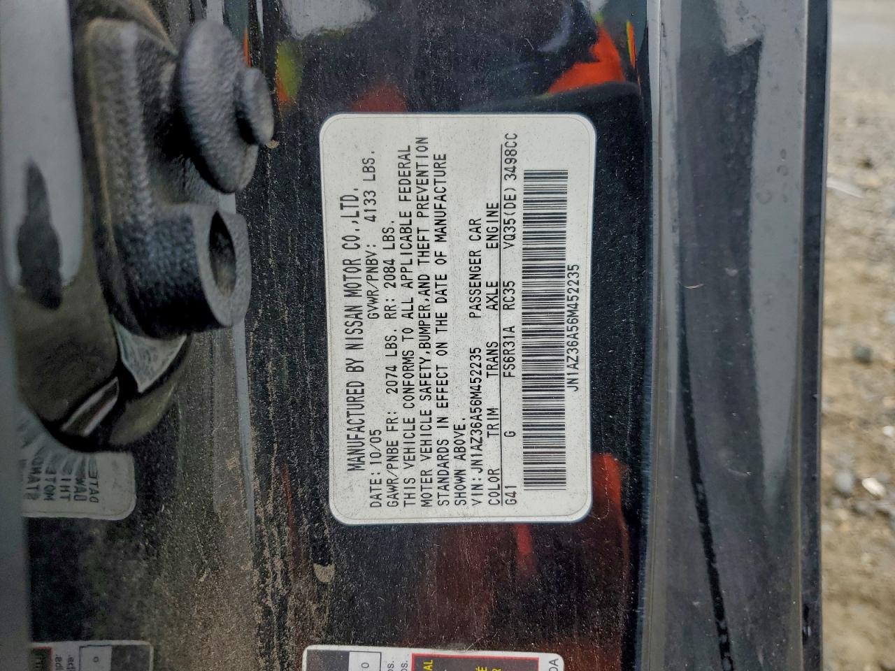 2006 NISSAN 350Z ROADSTER photo 12