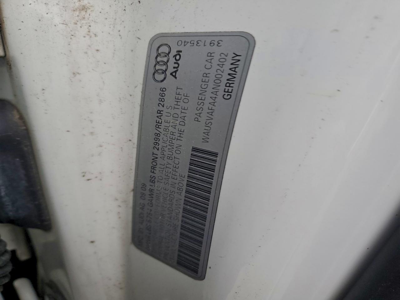 2010 AUDI A8 L QUATTRO photo 13