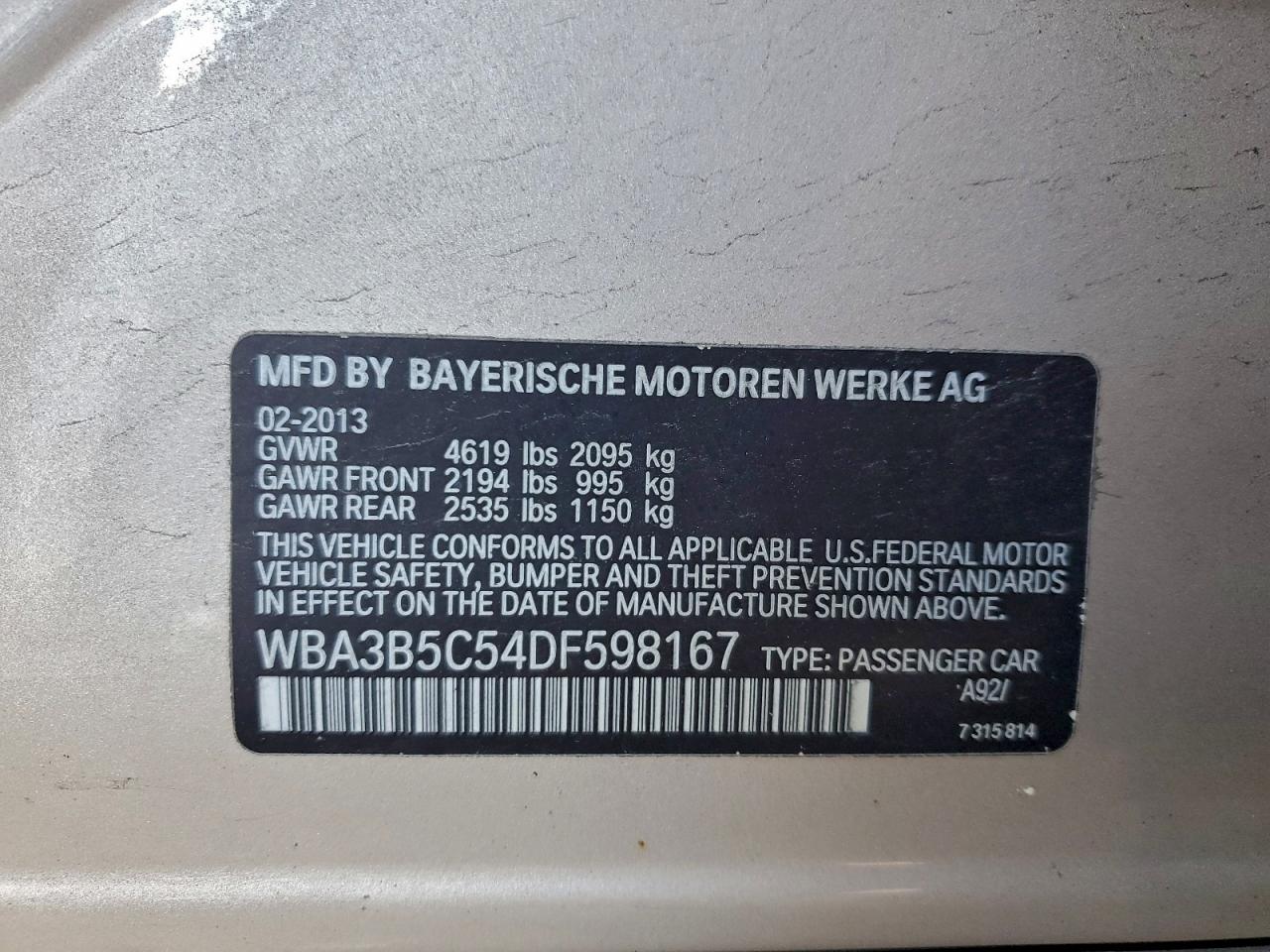 2013 BMW 328 XI SULEV photo 13