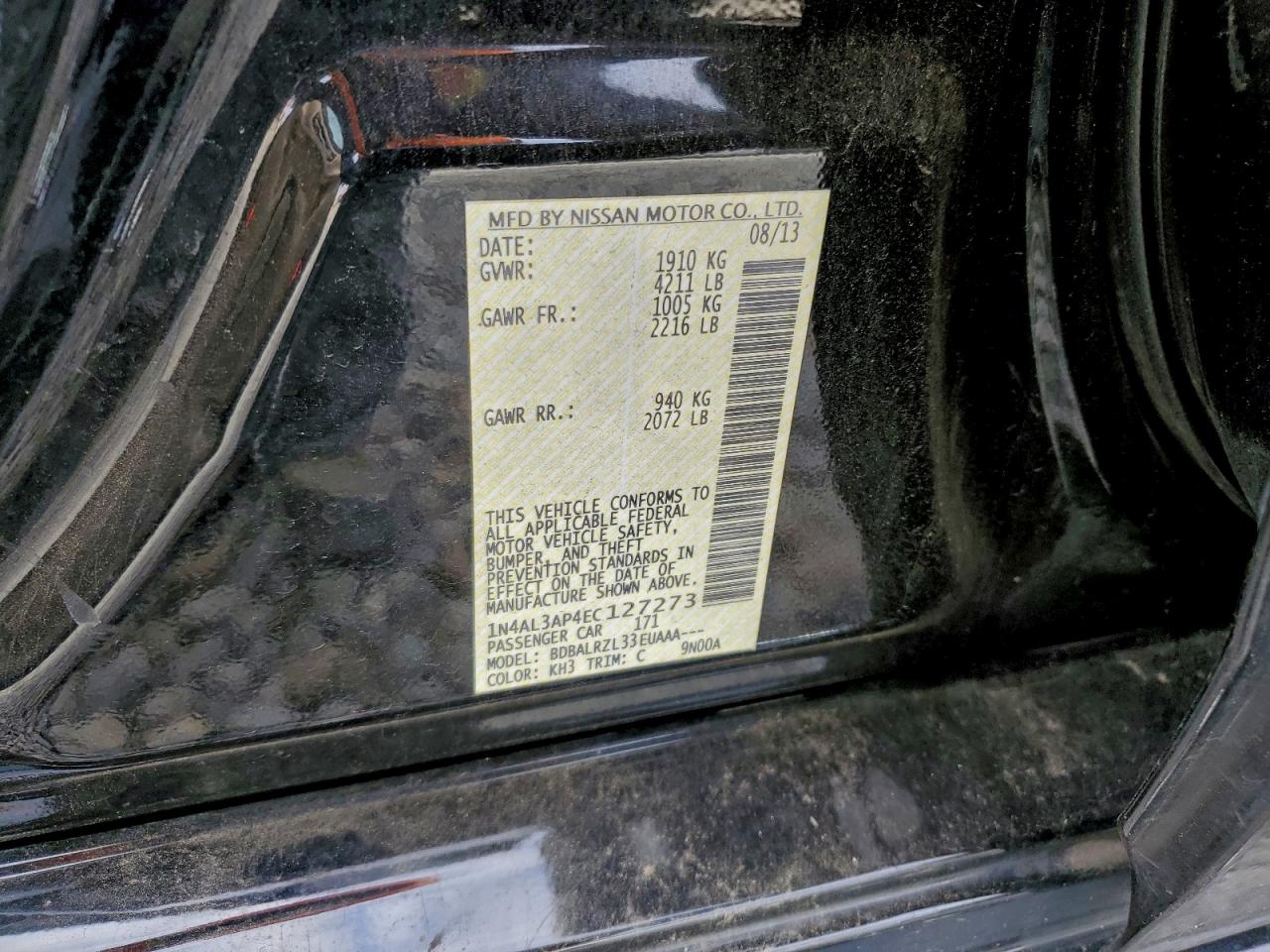2014 NISSAN ALTIMA 2.5 photo 23