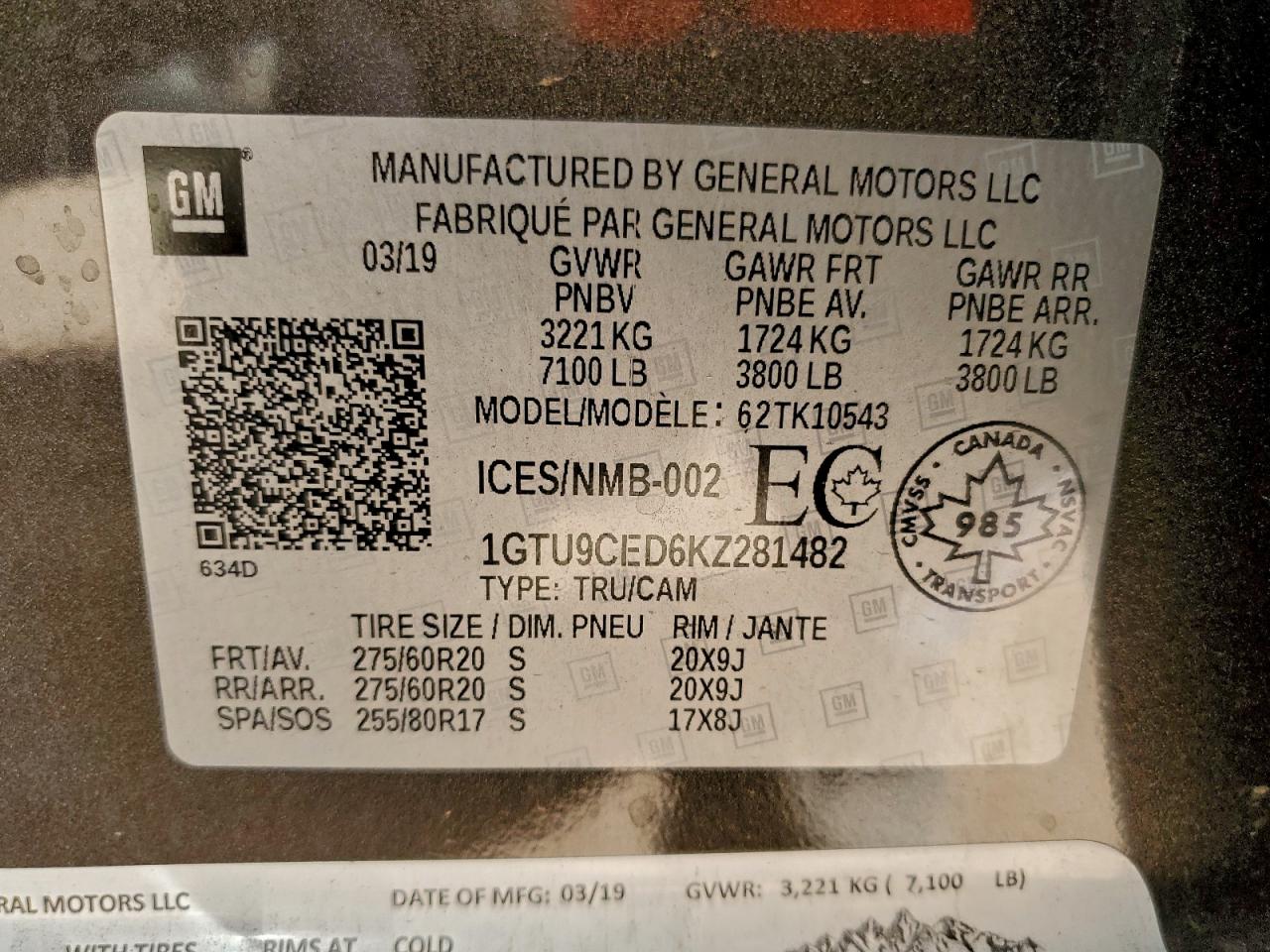2019 GMC SIERRA K1500 ELEVATION photo 12