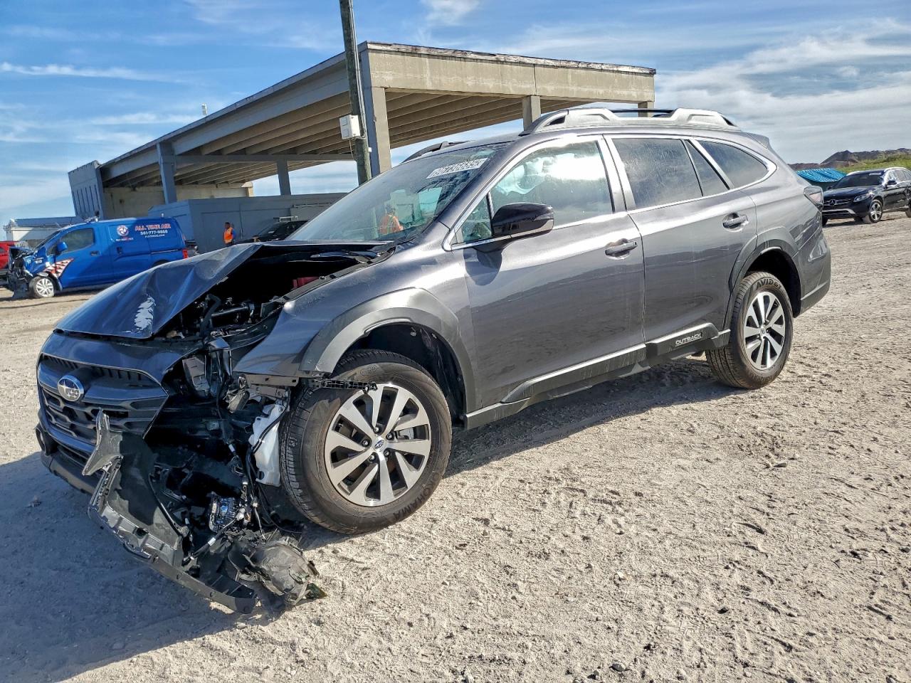 2025 SUBARU OUTBACK PREMIUM — FRONT END damage — photo 1