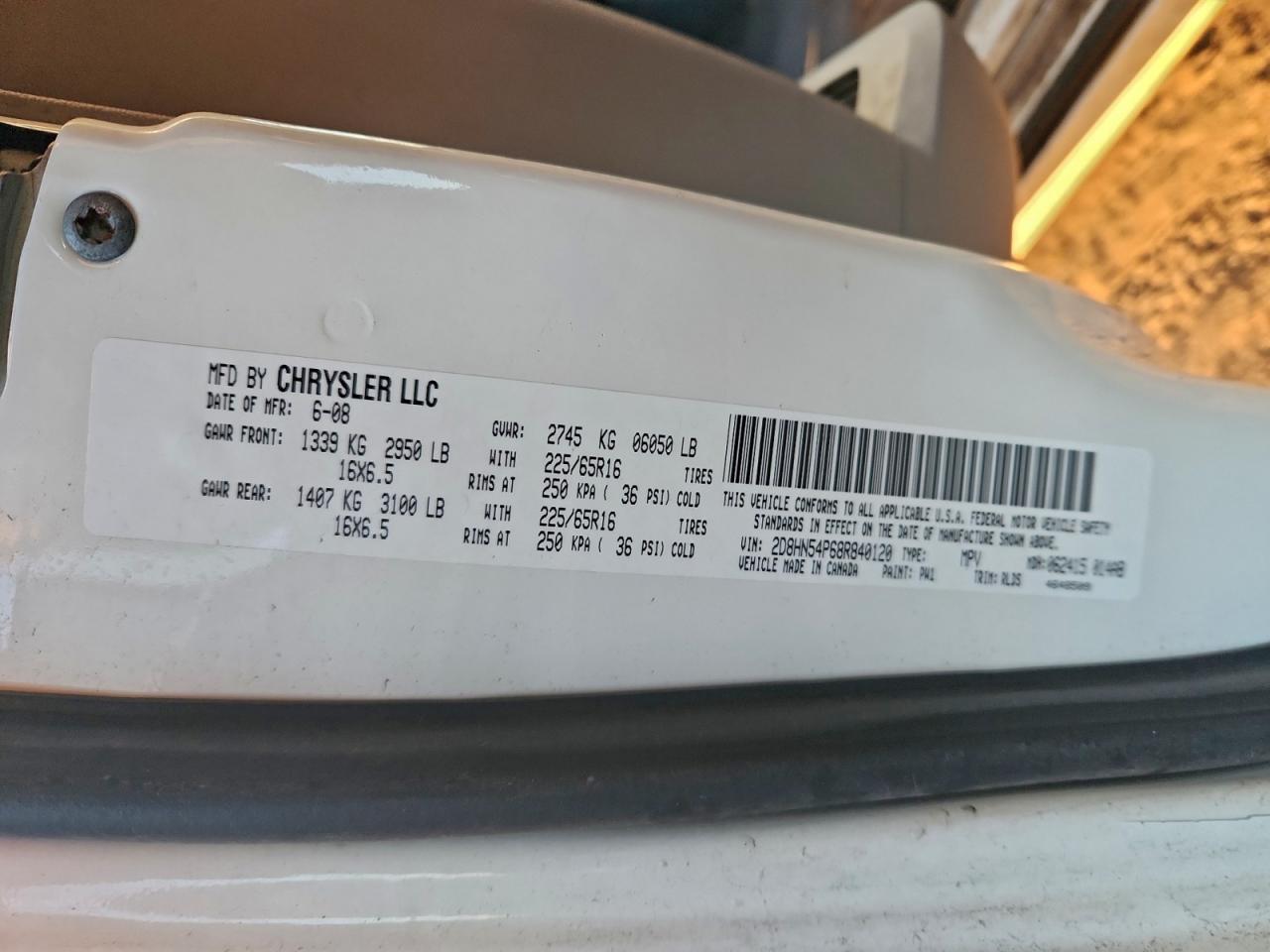 2008 DODGE GRAND CARAVAN SXT photo 13