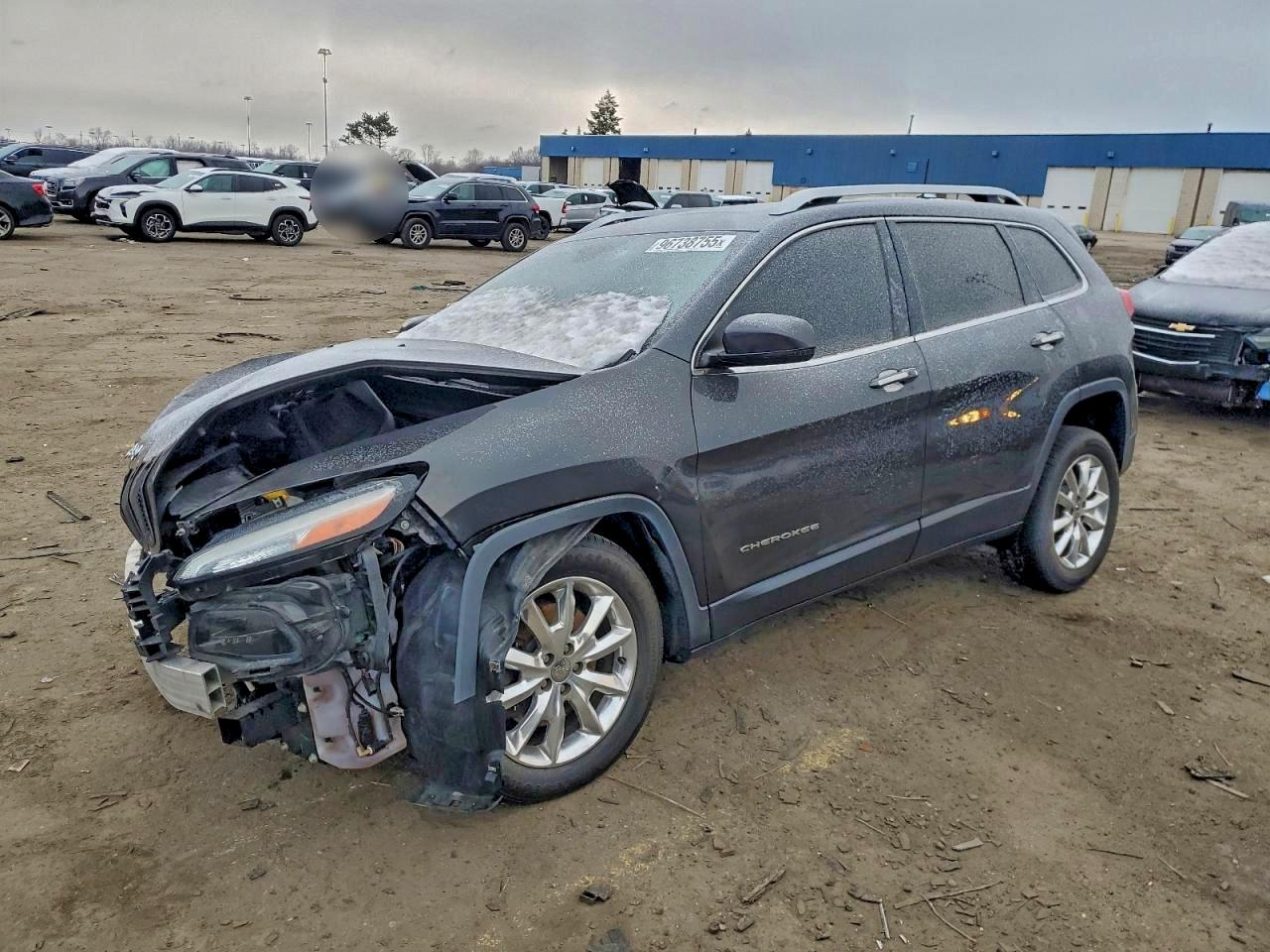 2016 JEEP CHEROKEE LIMITED — FRONT END damage — photo 1