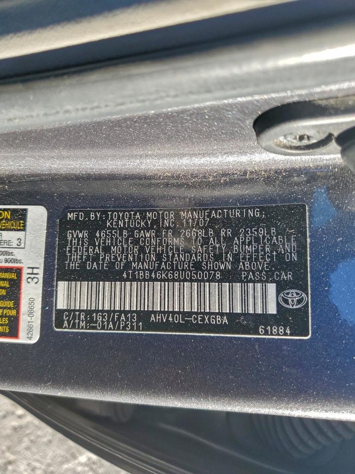 2008 TOYOTA CAMRY HYBRID photo 12