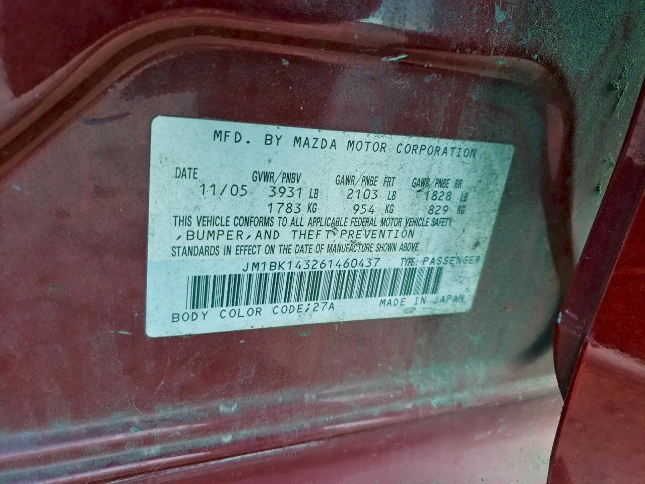 2006 MAZDA 3 HATCHBACK photo 13