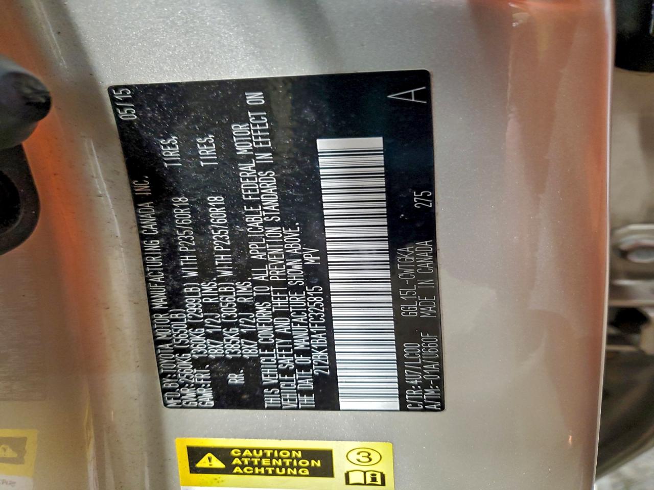 2015 LEXUS RX 350 BASE photo 13