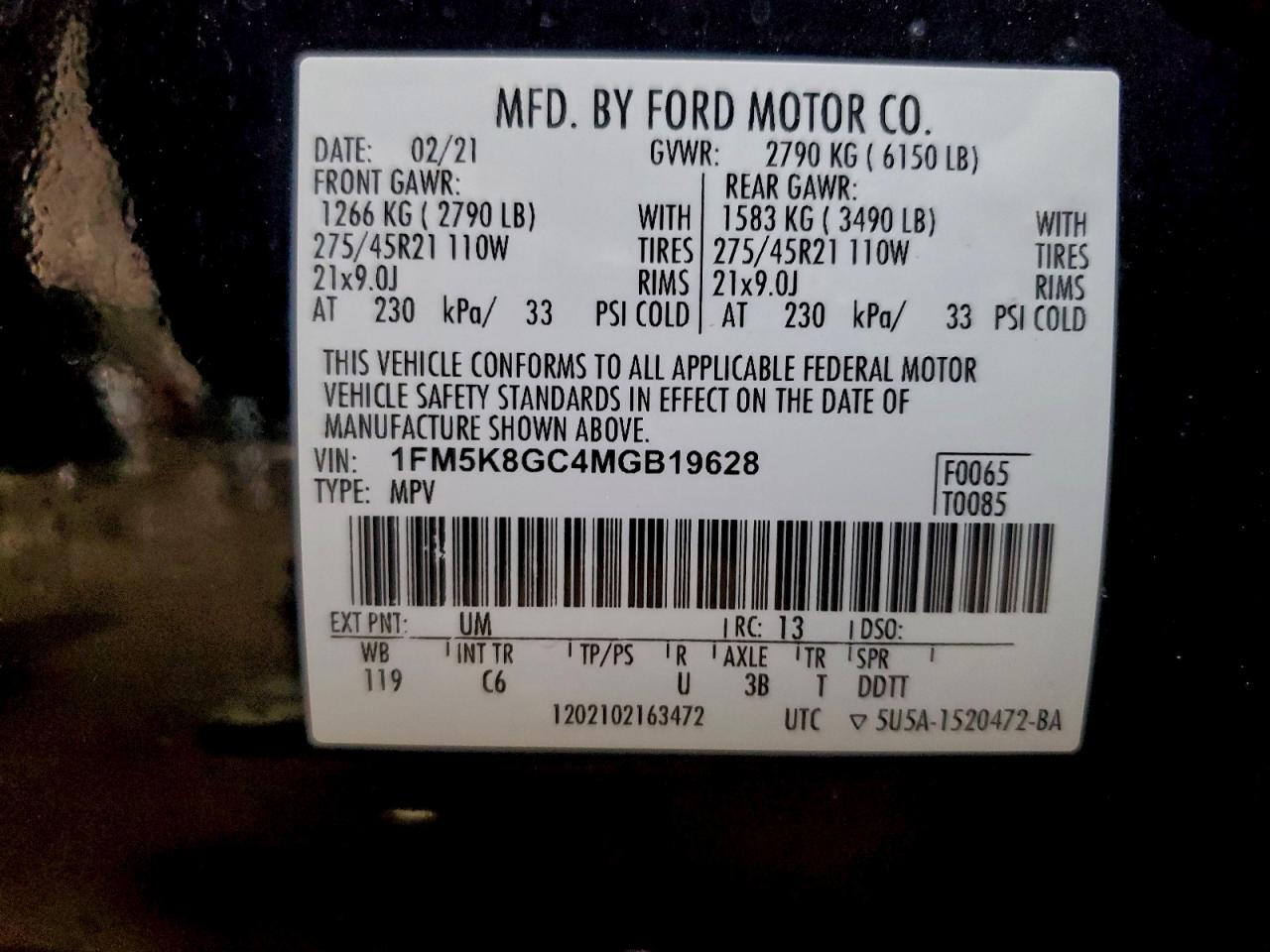 2021 FORD EXPLORER ST photo 13