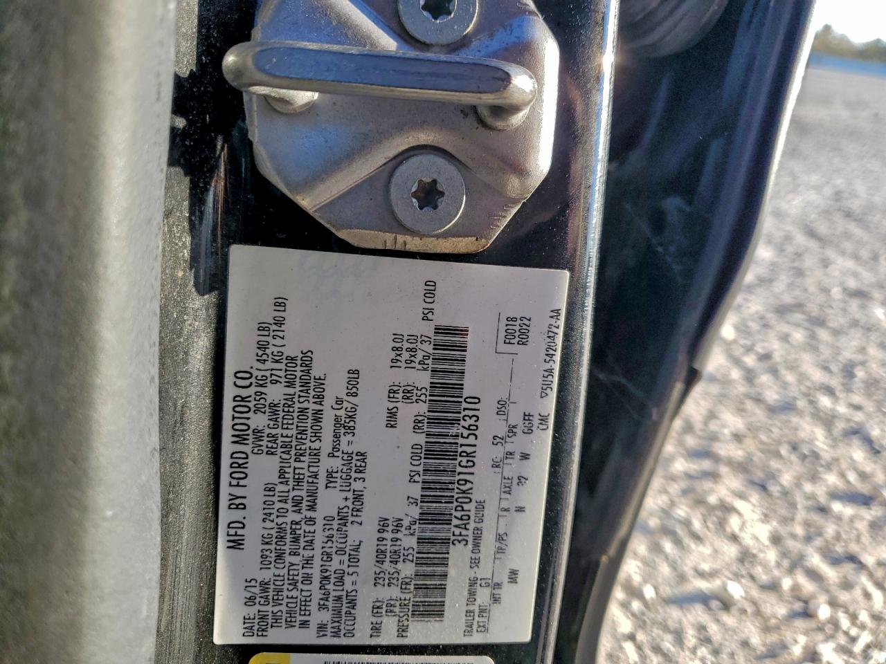 2016 FORD FUSION TITANIUM photo 12