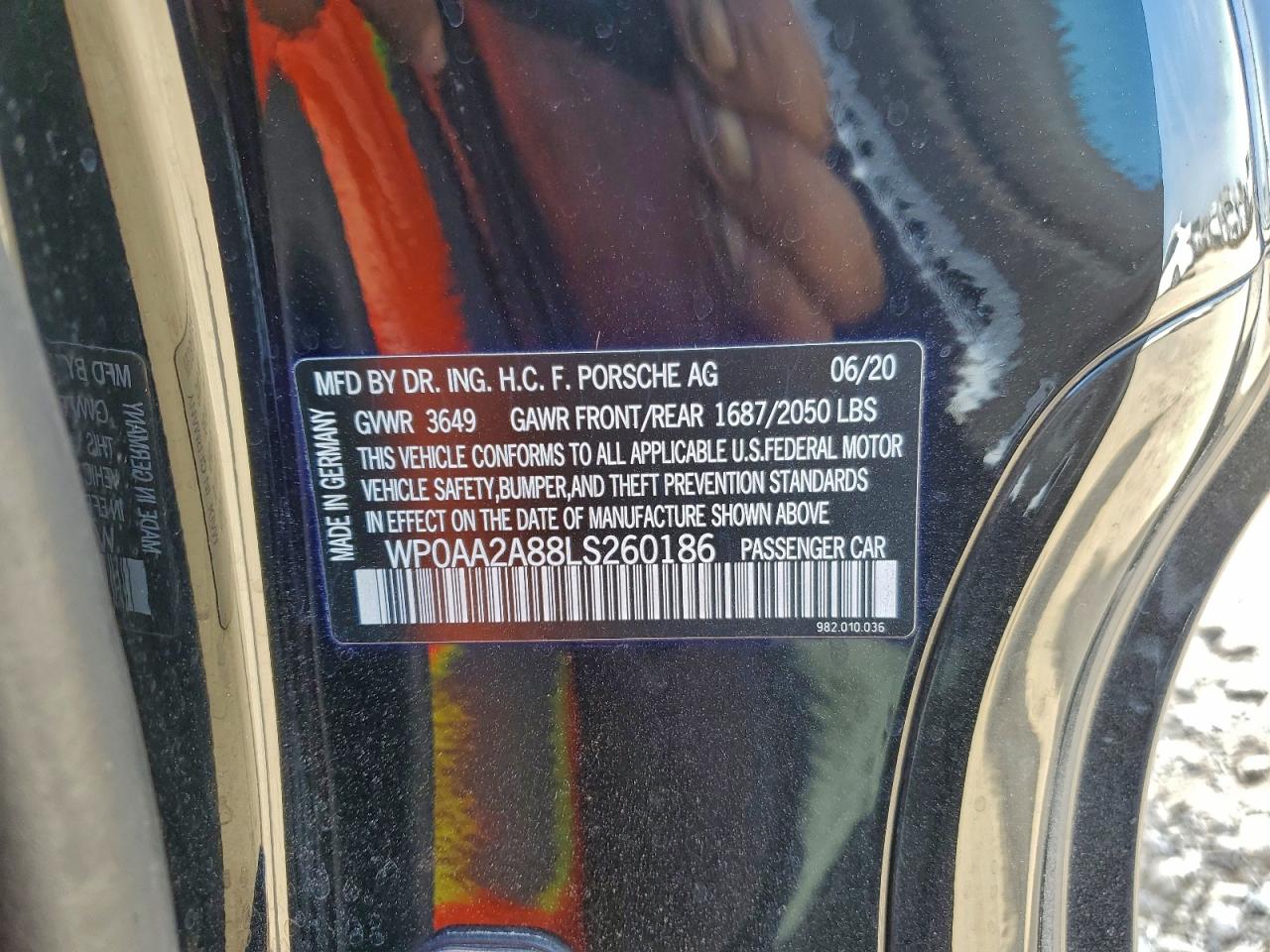2020 PORSCHE CAYMAN BASE photo 12