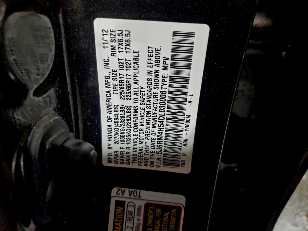 2013 HONDA CR-V EX photo 27