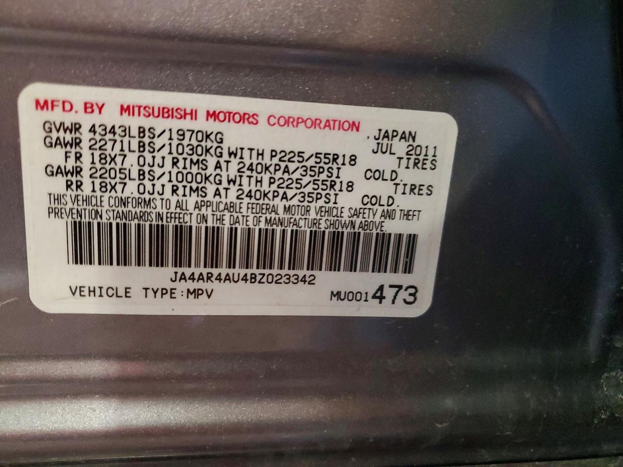 2011 MITSUBISHI OUTLANDER SPORT SE photo 25