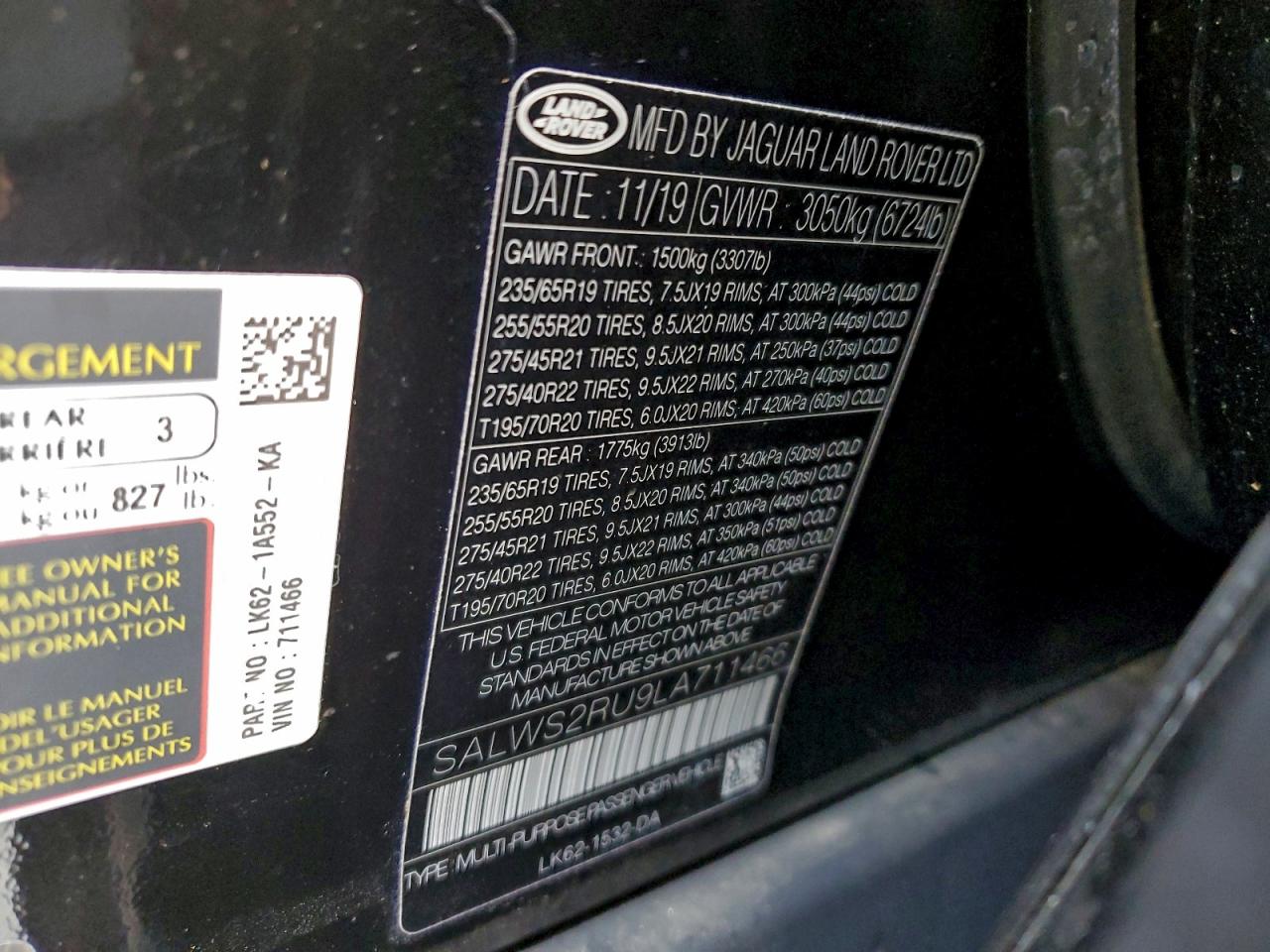 2020 LAND ROVER RANGE ROVER SPORT HST photo 14