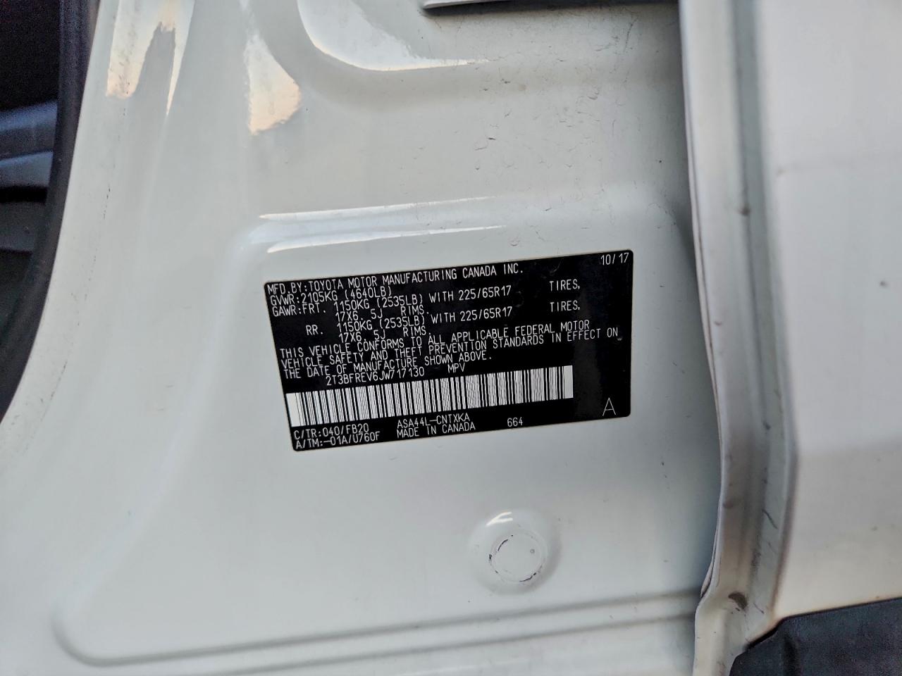 2018 TOYOTA RAV4 LE photo 14