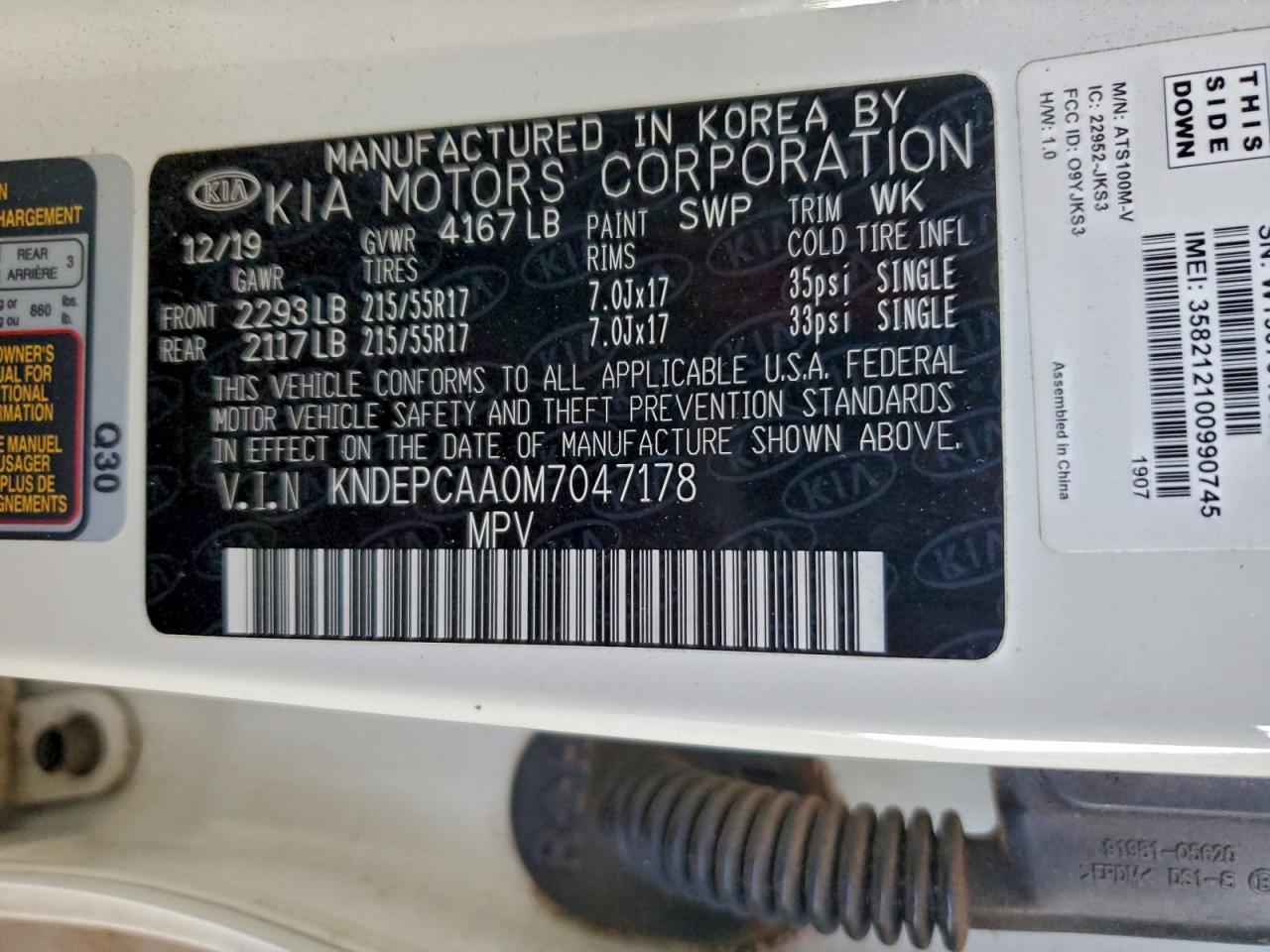 2021 KIA SELTOS LX photo 13