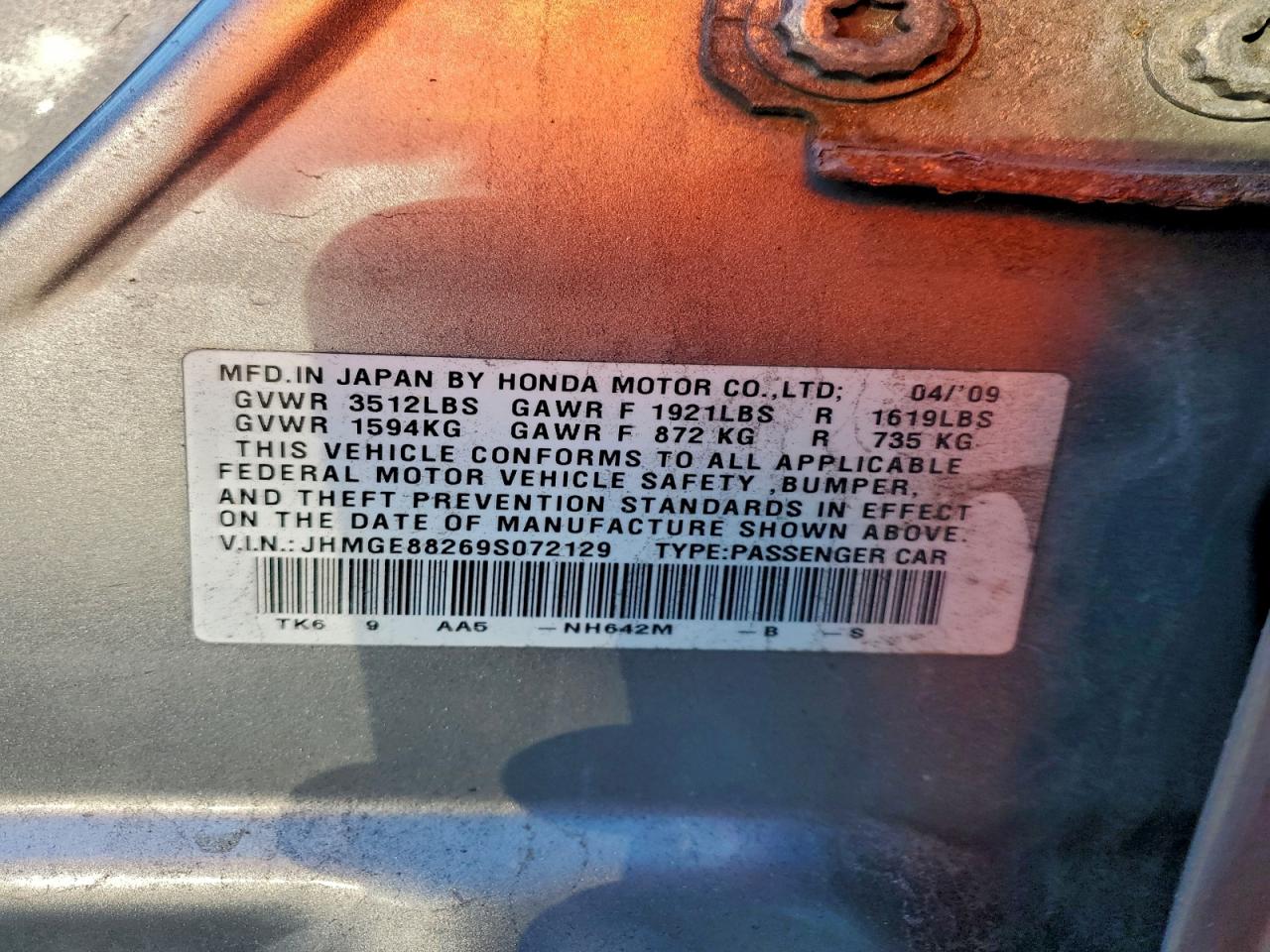 2009 HONDA FIT photo 34