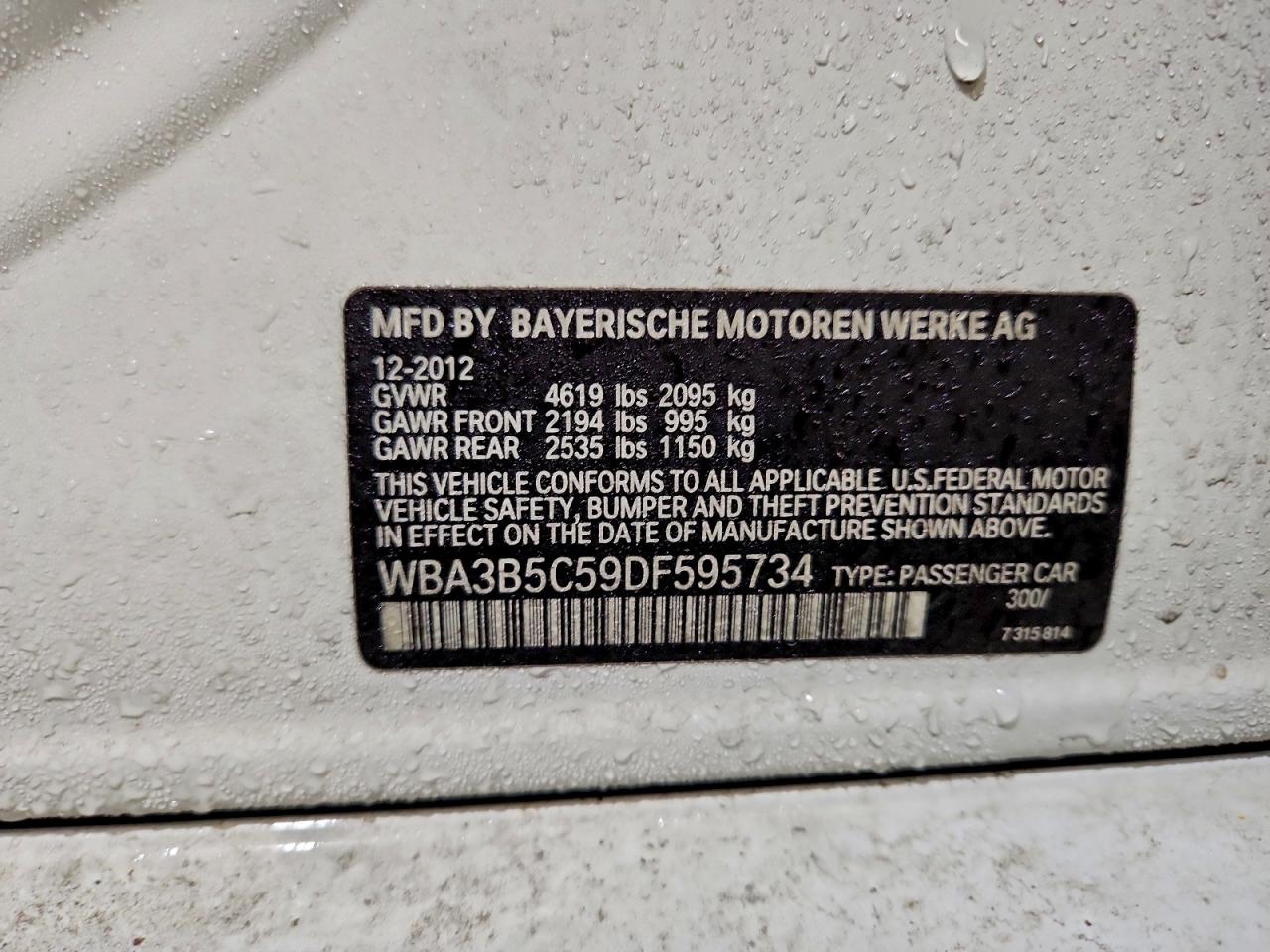 2013 BMW 328 XI SULEV photo 12