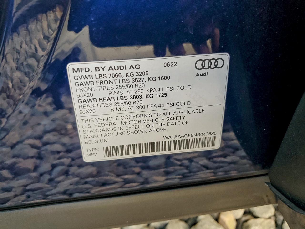 2022 AUDI E-TRON PREMIUM photo 12