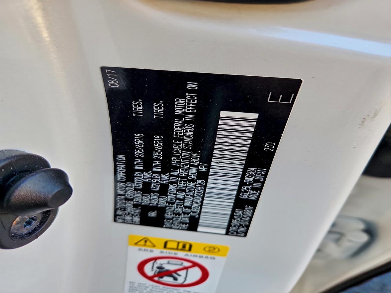 2017 LEXUS RX 350 BASE photo 25