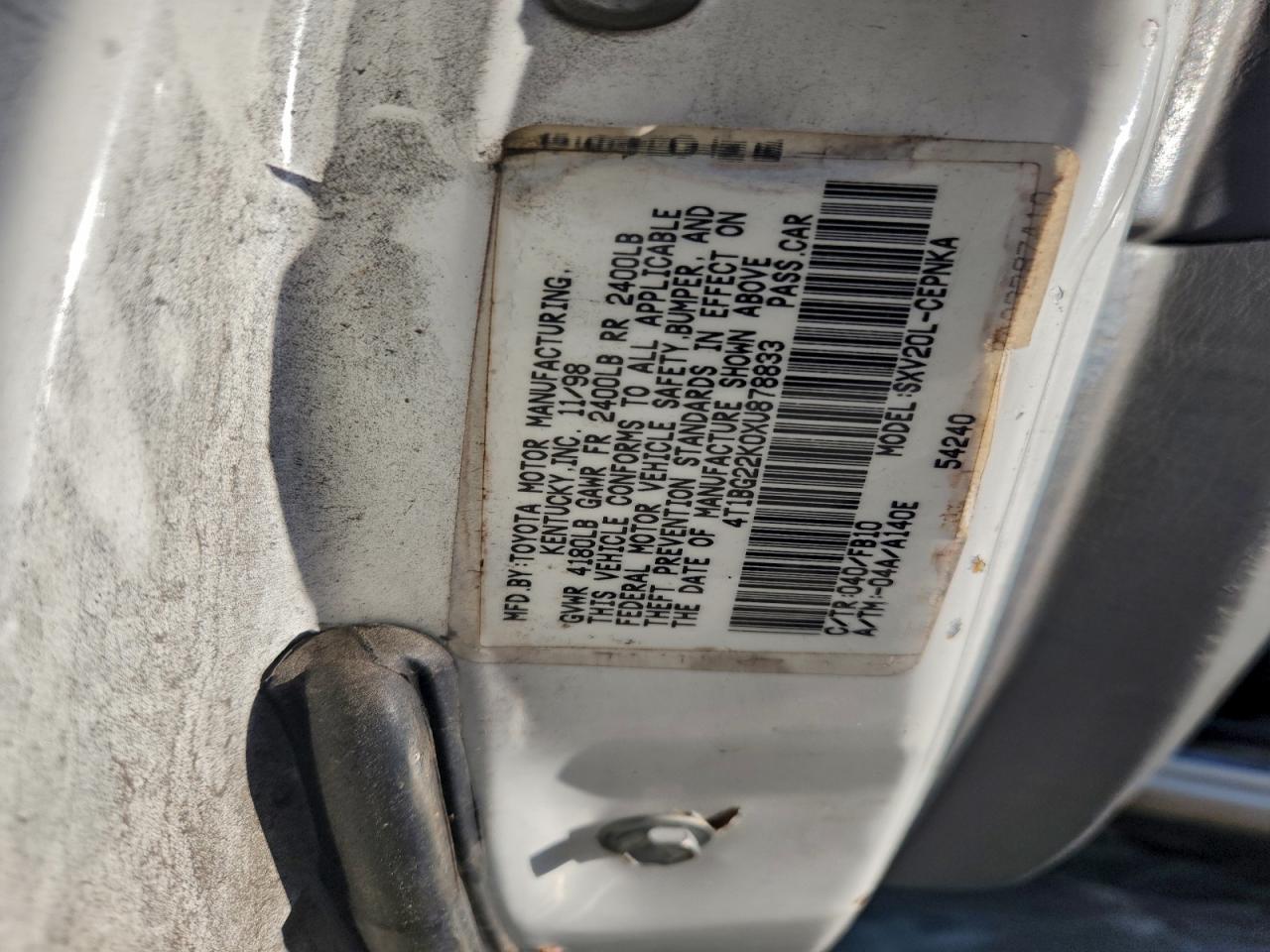 1999 TOYOTA CAMRY CE photo 34